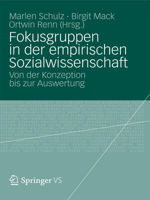 cover image of Fokusgruppen in der empirischen Sozialwissenschaft